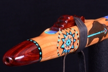Cherry Native American Flute, Minor, Low E-4, #H49J (2)